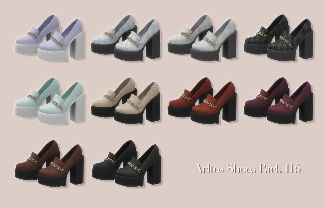 Галерея мода Лоферы на каблуке Shoes 116 #1